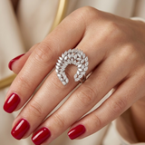 1.40 Carat Natural Diamond Statement Design Ring – 18K Gold
