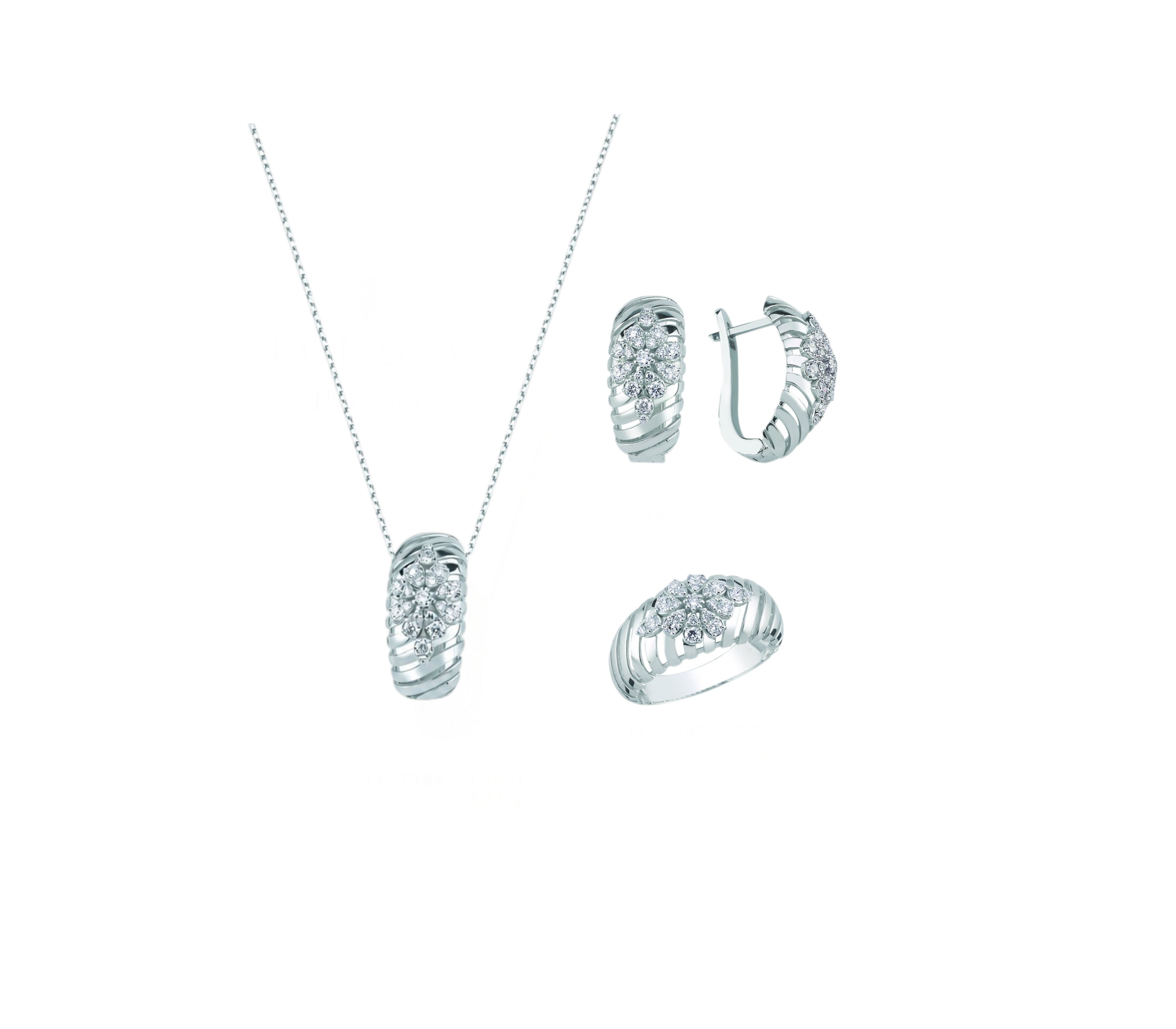 1.40 Ct. Natural Diamond Londia Flora Collection Set in 14K Gold