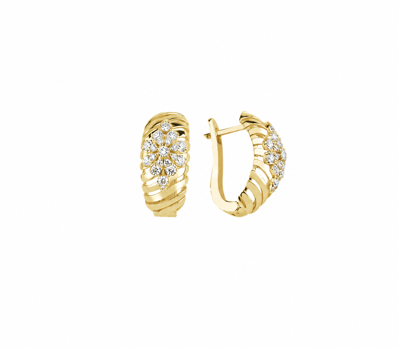 1.40 Ct. Natural Diamond Londia Flora Collection Set in 14K Gold