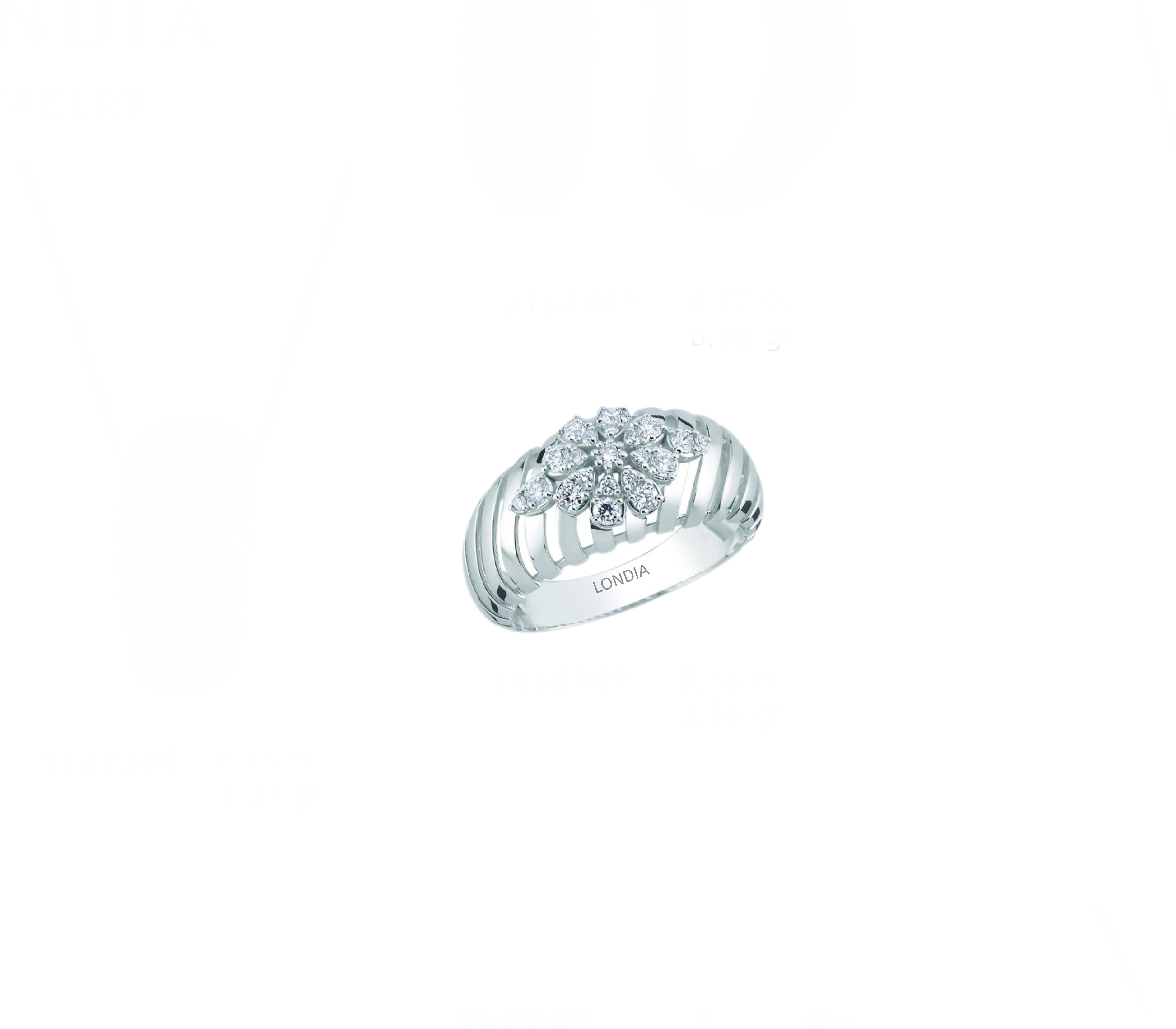 1.40 Ct. Natural Diamond Londia Flora Collection Set in 14K Gold