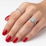 Natural Diamond Wedding Ring Set