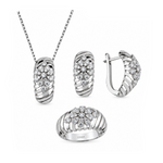 1.40 Carat Natural Diamond Flora Collection Set