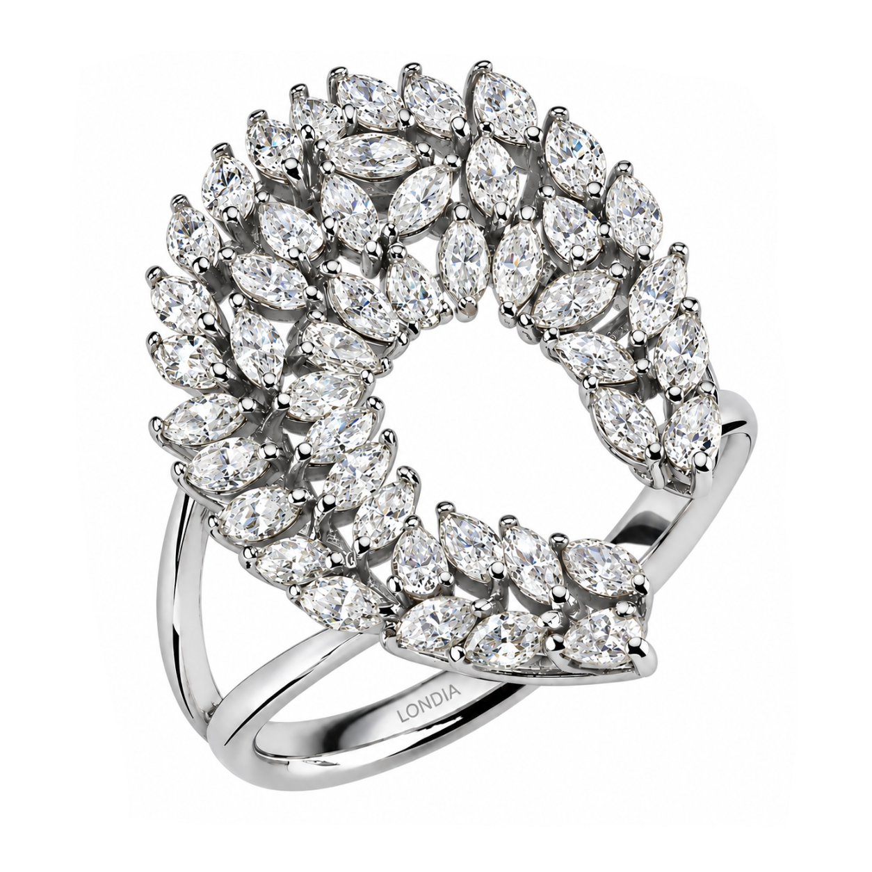 1.40 Carat Natural Diamond Statement Design Ring