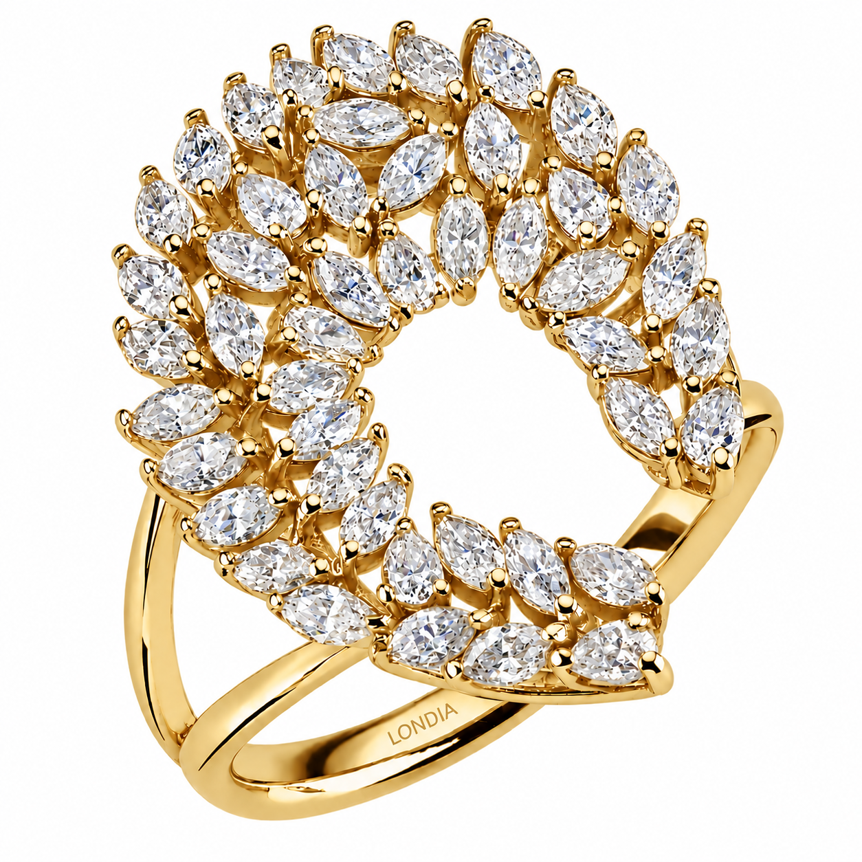 1.40 Carat Natural Diamond Statement Design Ring