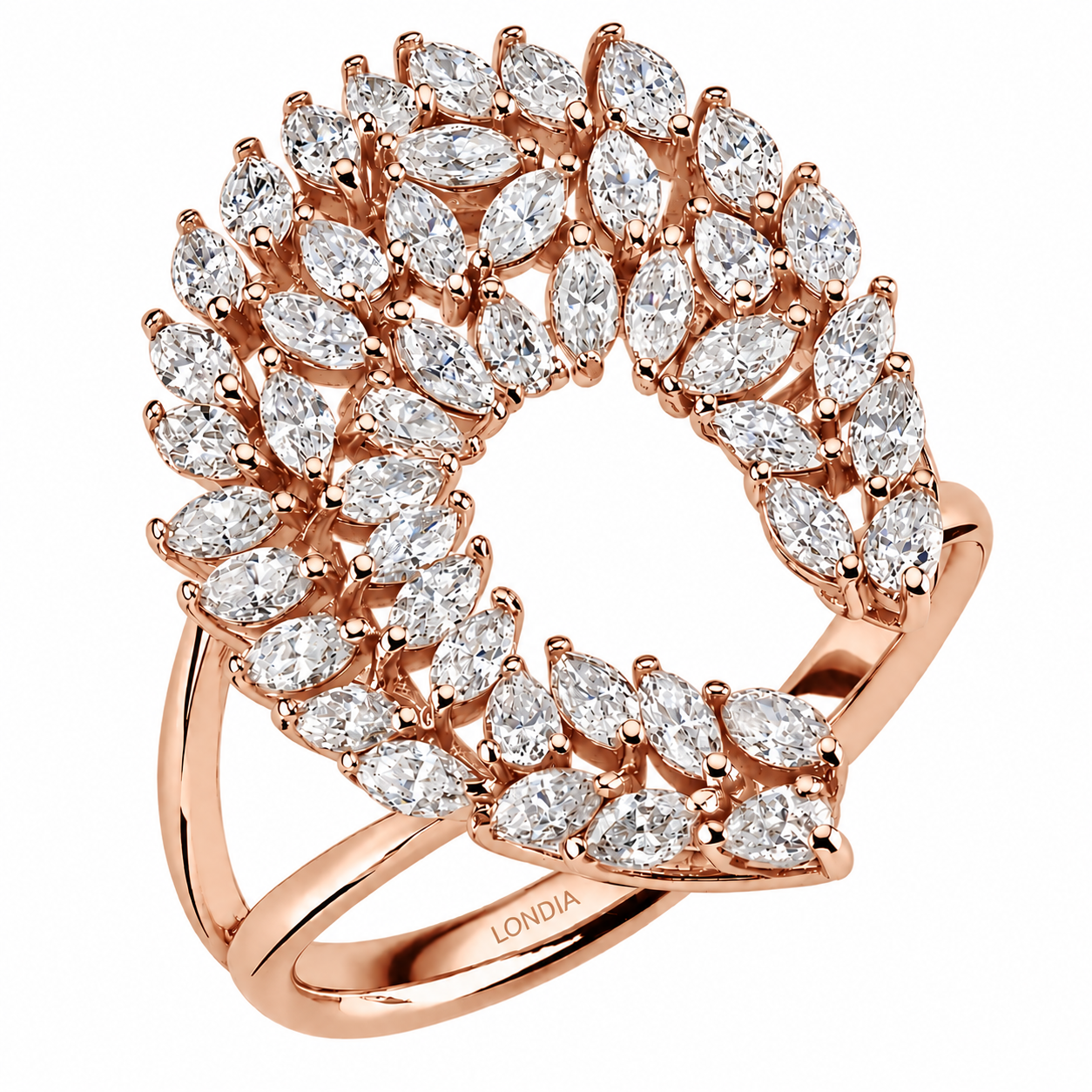1.40 Carat Natural Diamond Statement Design Ring