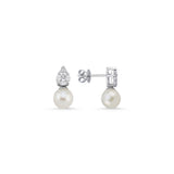 1.45 Carat Natural Diamond and Pearl Jewelry Set