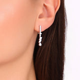 1.45 CTW Diamond Londia Divina Design Bridal Earring 18k Fine Gold