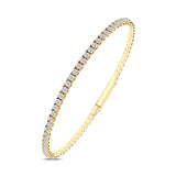 1.45 ct. Flexible Collection Half Eternity Diamond Bracelet 14K Gold
