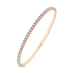 1.45 ct. Flexible Collection Half Eternity Diamond Bracelet 14K Gold