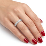 1.50 Carat Diamond Half Eternity Ring in 14K Gold