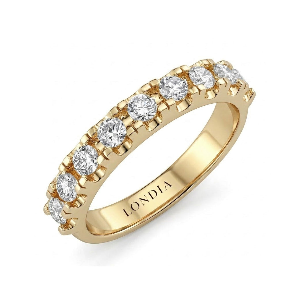 1.50 Carat Diamond Half Eternity Ring in 14K Gold