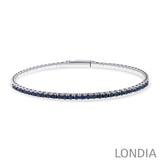 1.50 Carat Flexible Collection Natural Sapphire Bracelet in 14K Gold