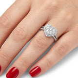 1.50 Carat Natural Diamond Heart Design Coronet Diamond Ring | LONDIA