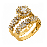 1.50 Ct. Natural Diamond Bridal Ring Set | LONDIA