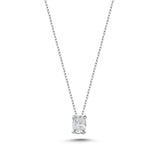 Natural Diamond Oval Necklace & Earrings Set