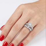 Natural Diamond Wedding Ring Set