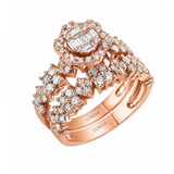 Natural Diamond Wedding Ring Set