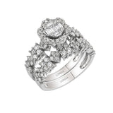 Natural Diamond Wedding Ring Set