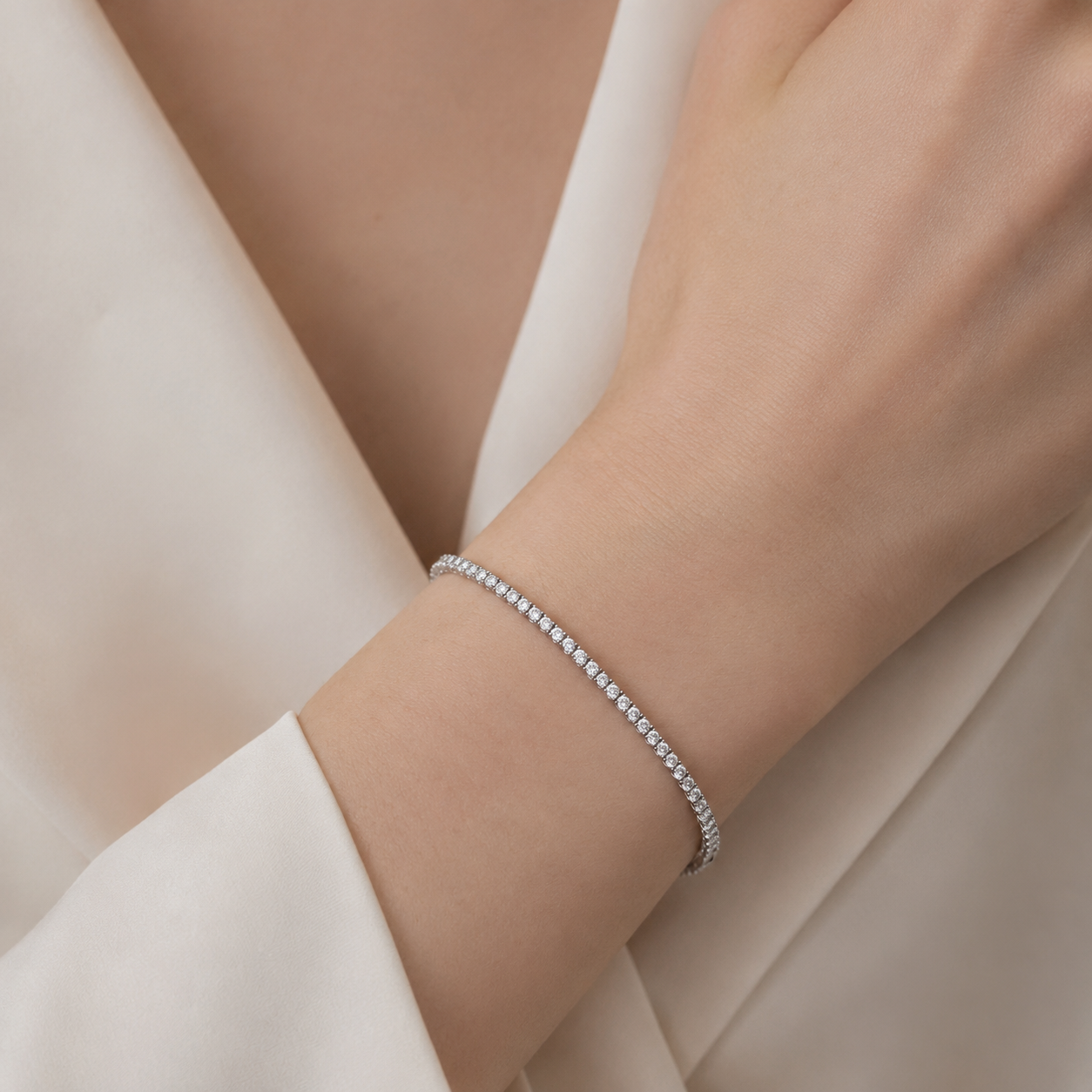 1.50 Ct. Natural Diamond Classic Design Tennis Bracelet