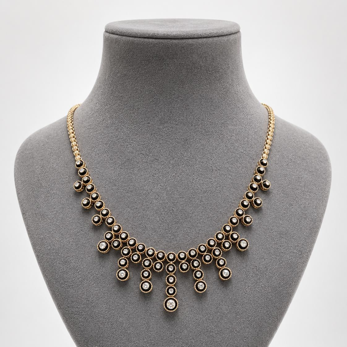 1.50 Ct. Rose Diamond Antique Design Necklace
