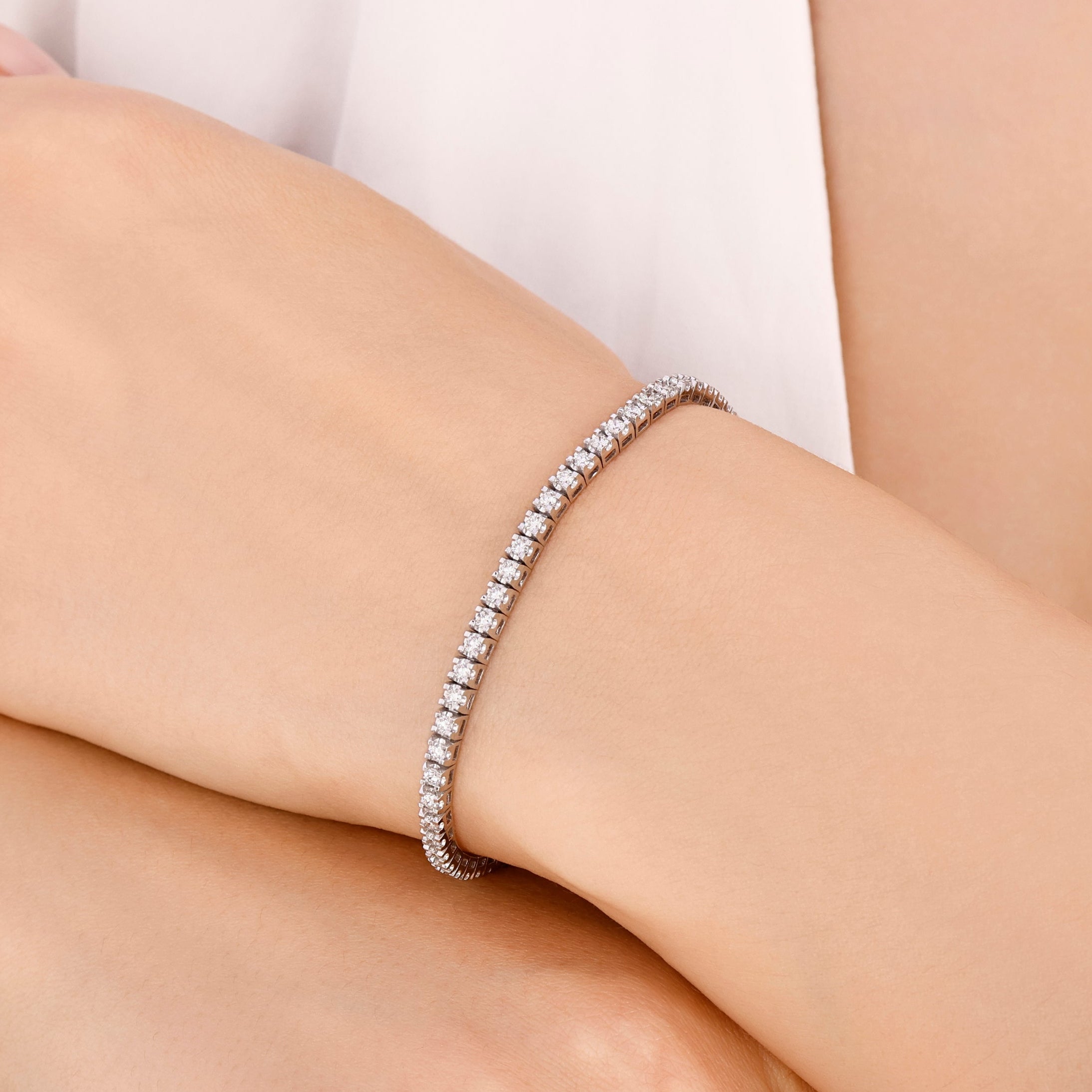 1.50 ct Natural Diamond Clair Design Tennis Bracelet