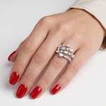 1.55 Carat Natural Diamond Statement Design Ring – 18K Gold