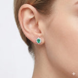 1.60 Carat Natural Diamond & Emerald Set