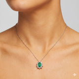 1.60 Carat Natural Diamond & Emerald Set