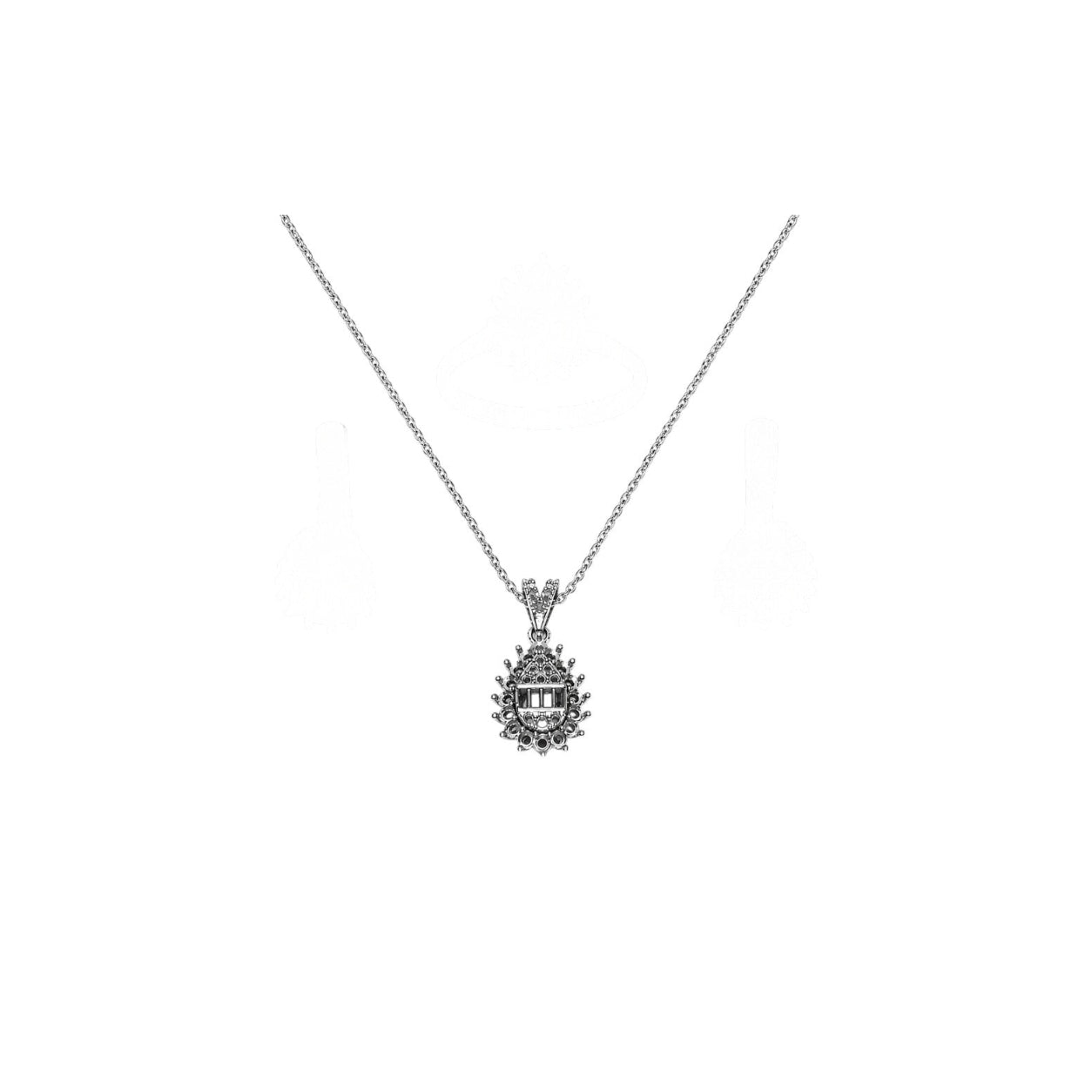1.60 Ct. Coronet Baguette Jewelry Mounting Set in 14K Gold