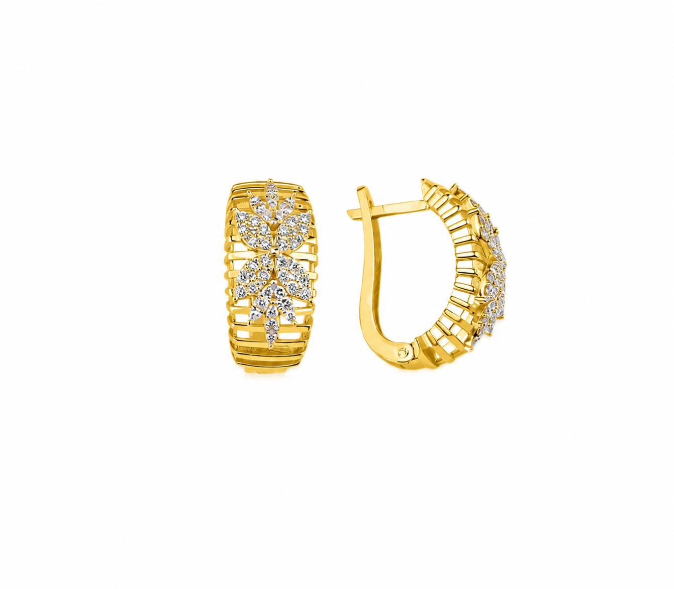 1.65 Ct. Natural Diamond Londia Flora Collection Set in 14K Gold