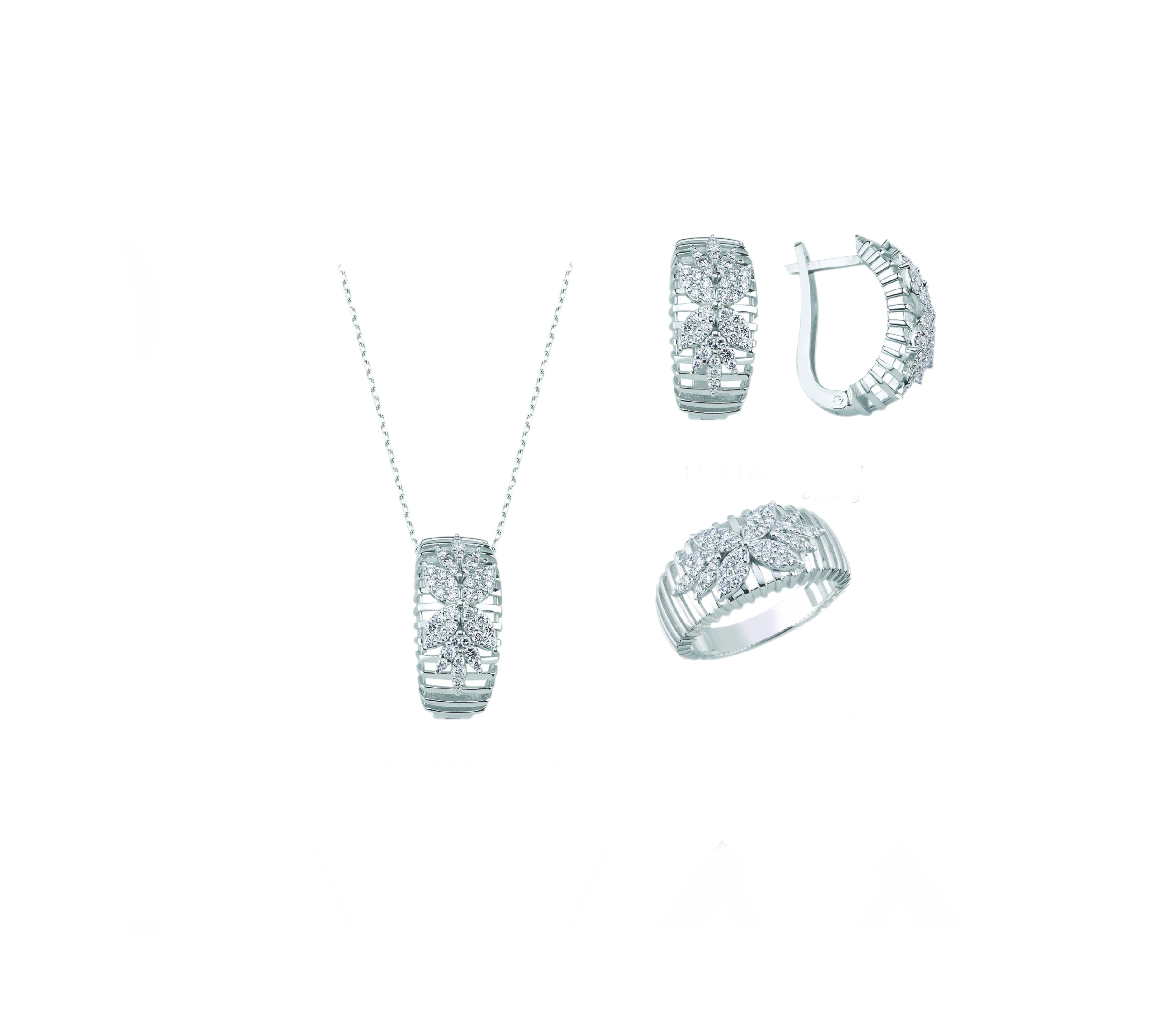 1.65 Ct. Natural Diamond Londia Flora Collection Set in 14K Gold