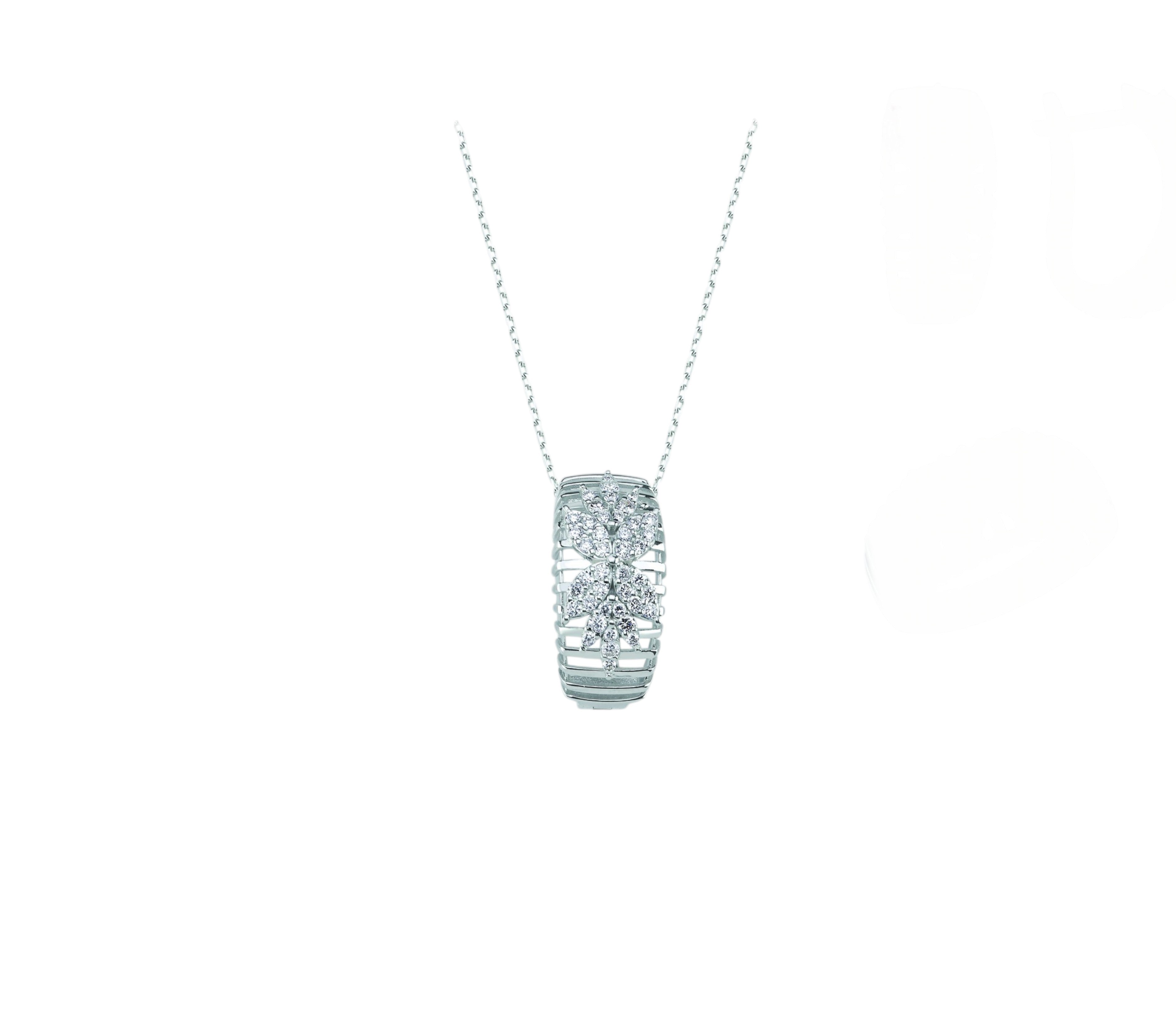 1.65 Ct. Natural Diamond Londia Flora Collection Set in 14K Gold