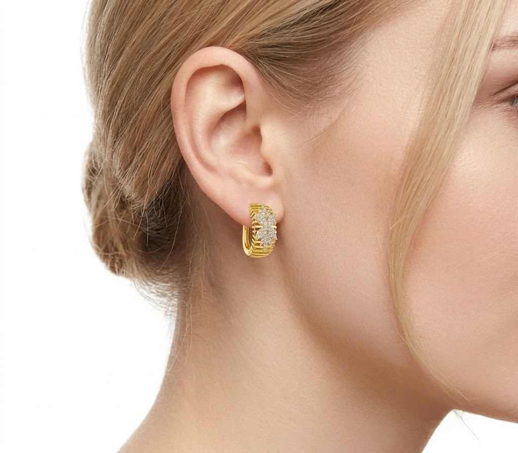 1.65 Ct. Natural Diamond Londia Flora Collection Set in 14K Gold