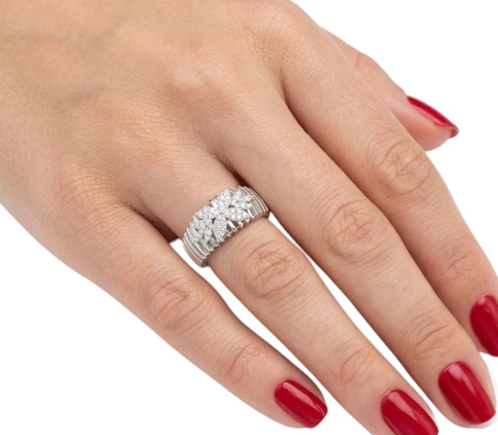 1.65 Ct. Natural Diamond Londia Flora Collection Set in 14K Gold