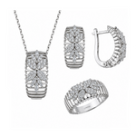 1.65 Carat Natural Diamond Flora Collection Set