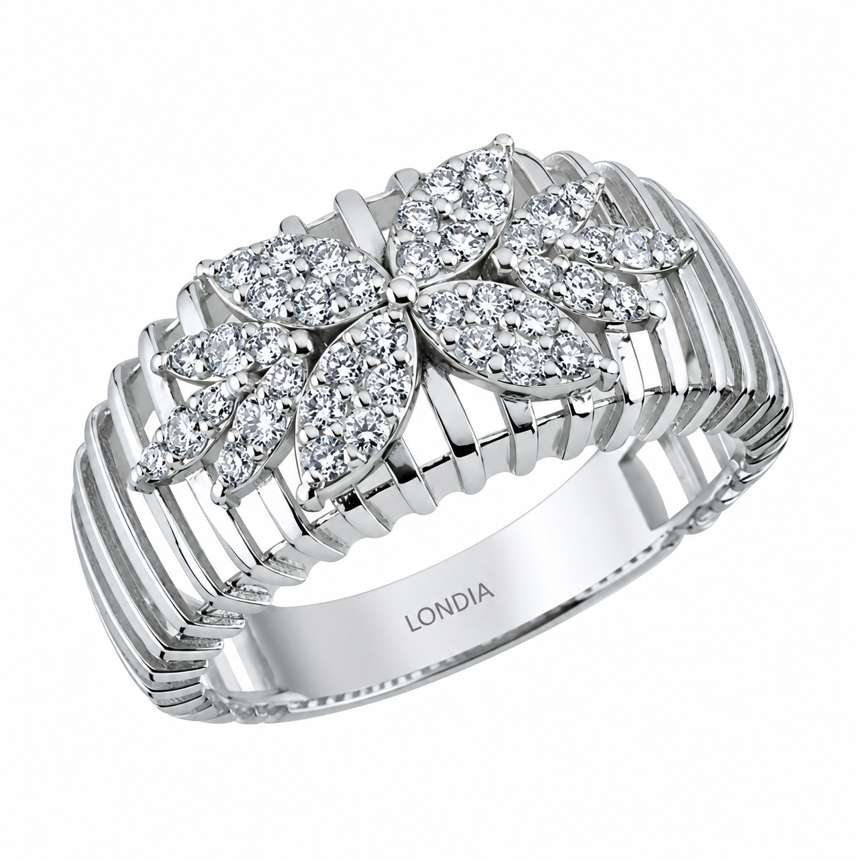 1.65 Carat Natural Diamond Flora Collection Set