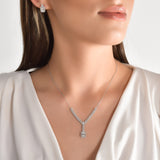 1.65 ct. Baguette Diamond Necklace & Earring Set 14k Gold