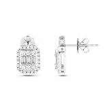 1.65 ct. Baguette Diamond Necklace & Earring Set 14k Gold