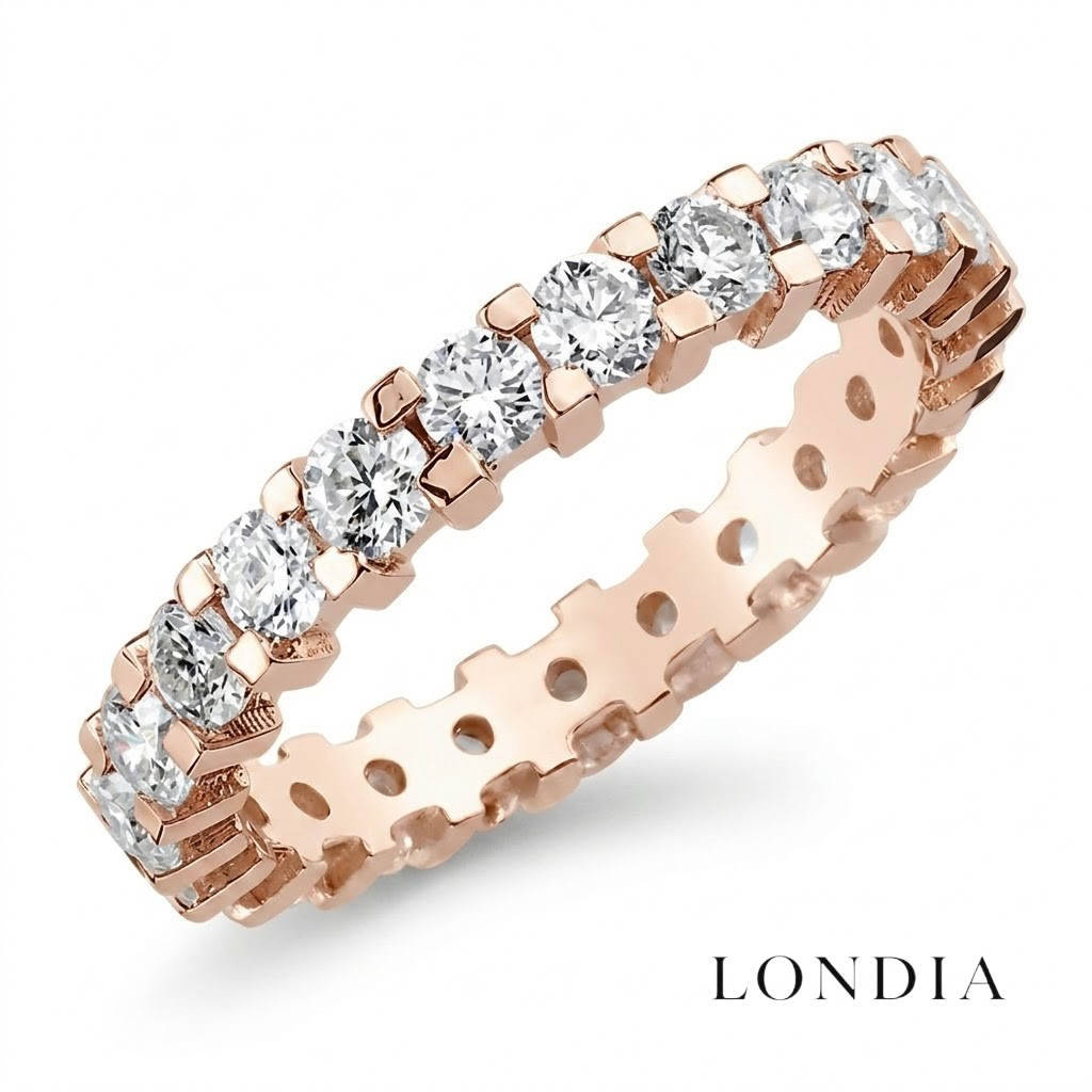 1.75 Carat Diamond Full Eternity Ring in 14K Solid Gold