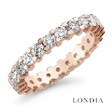 1.75 Carat Diamond Full Eternity Ring in 14K Solid Gold