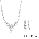 1.75 ct. Magic Marquise Diamond Necklace & Earring Set 14k Gold