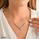 1.75 ct. Magic Marquise Diamond Necklace & Earring Set 14k Gold