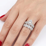 Natural Diamond Wedding Ring Set