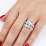 Natural Diamond Wedding Ring Set
