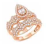 Natural Diamond Wedding Ring Set