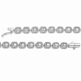 1.80 Ct. Natural Diamond Baguette Design Tennis Bracelet