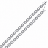 1.80 Ct. Natural Diamond Baguette Design Tennis Bracelet