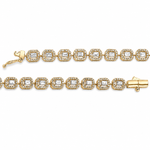 1.80 Ct. Natural Diamond Baguette Design Tennis Bracelet