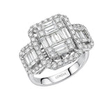 1.85 Carat Natural Diamond Baguette Stone Design Diamond Ring | LONDIA