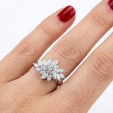 1.85 Carat Natural Diamond Statement Design Ring – 18K Gold
